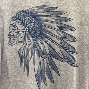 Vans Gray and Blue Graphic Tee